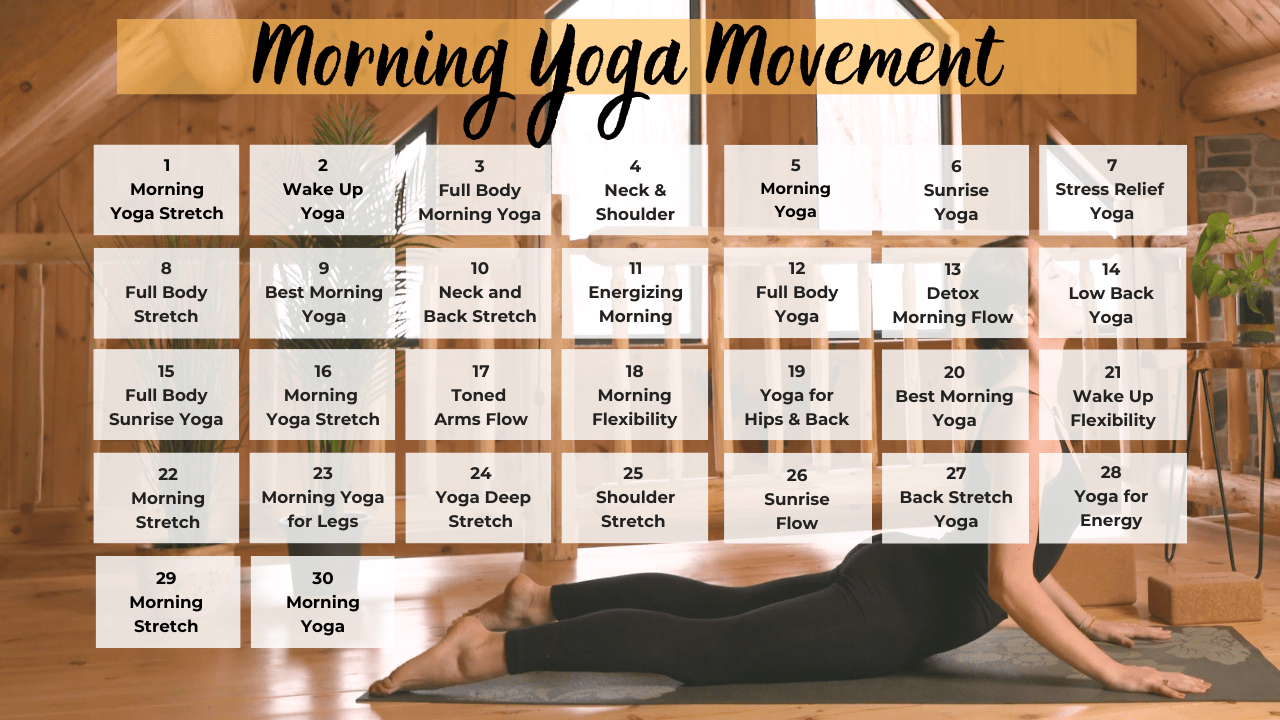 12 Morning yoga routine for flexibility