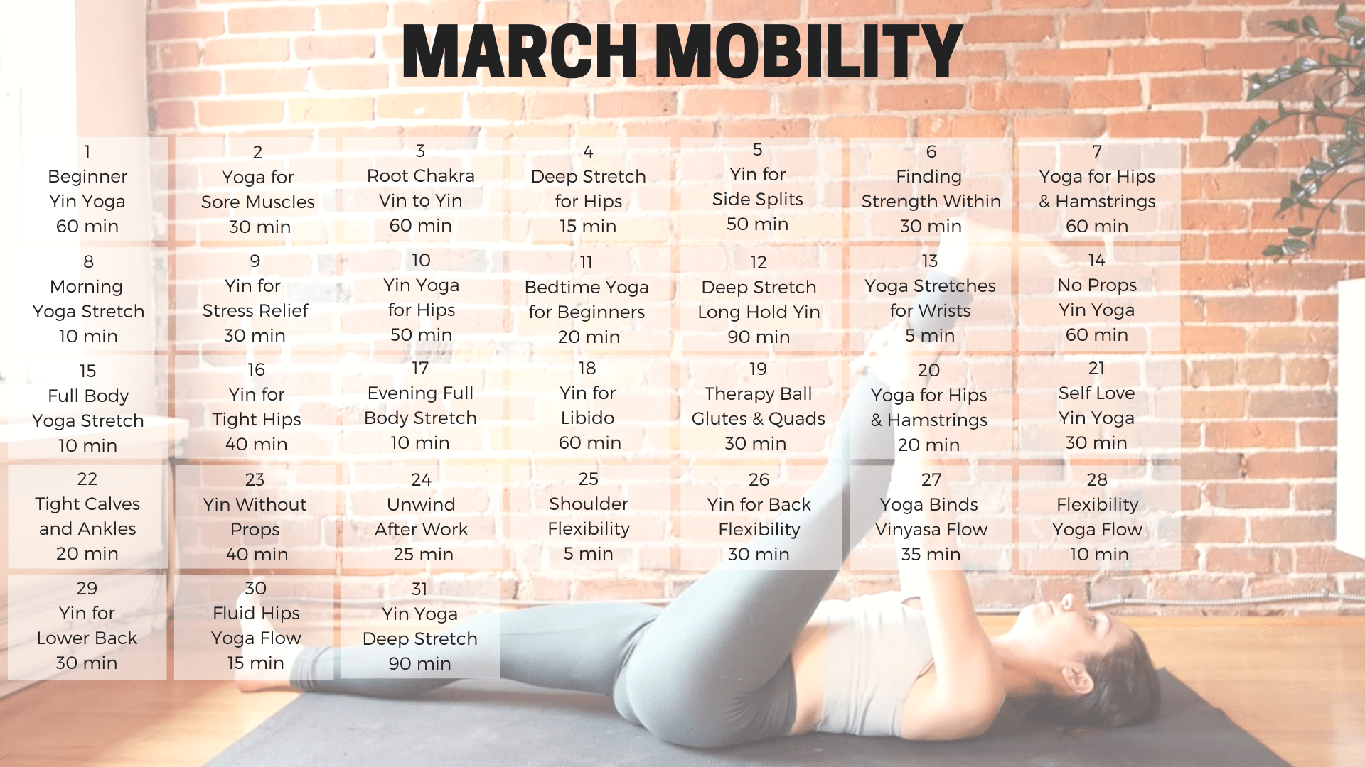 March Mobility 2020 - Yoga With Kassandra