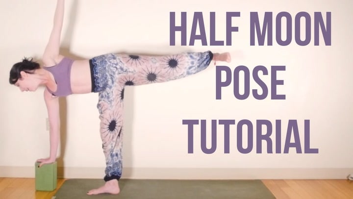 How to do Half Moon pose for hip stability & leg strength - YouTube