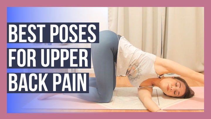 5 Yoga Poses for Upper Back Pain✨ • 1. Puppy Pose 2. Rabbit Pose 3.  Reclining Bound Angle Pose w/ Block 4. Two Knee Spinal Twist 5. Camel… |  Instagram