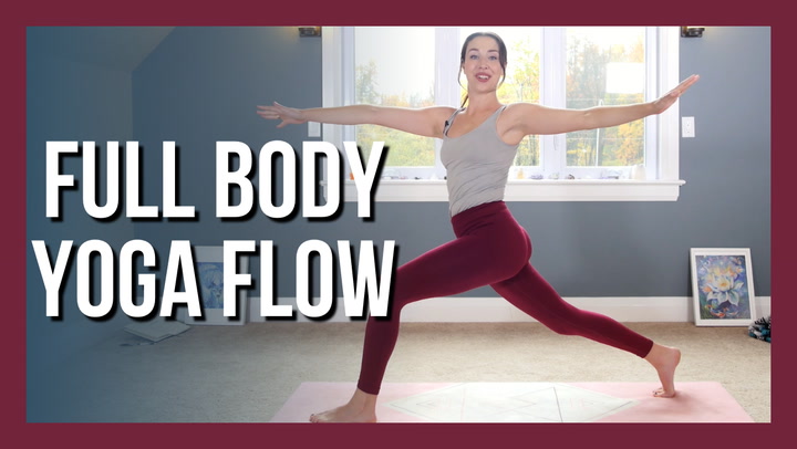 30 min Intermediate Full Body Yoga – Vinyasa Yoga NO PROPS - Yoga With ...