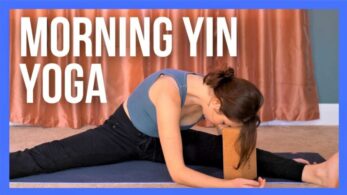 15 min Morning Yin Yoga Stretch for Beginners - NO PROPS (with Cleo!) 