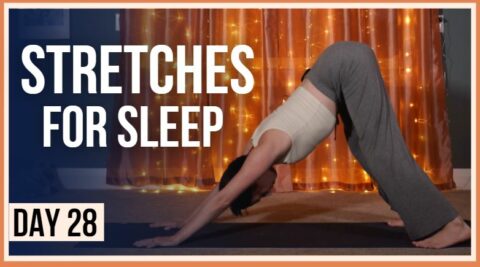 15 min Bedtime Yoga Class – Day #28 (EVENING YOGA STRETCHES FOR