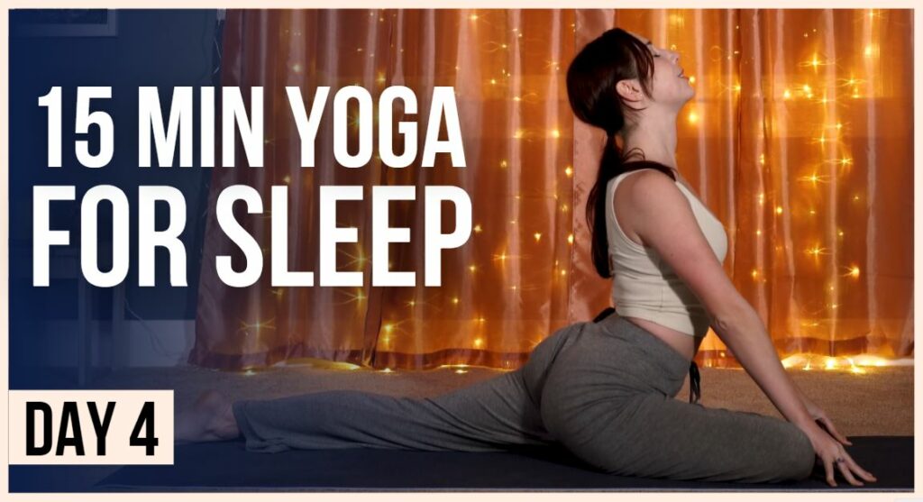 15 min Yoga for Sleep – Day #4 (EVENING YOGA FLOW) - Yoga With Kassandra