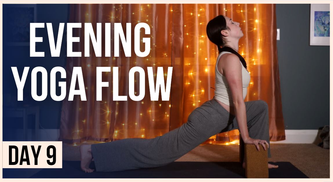 15 min Evening Yoga – Day #9 (WIND DOWN YOGA FLOW) - Yoga With