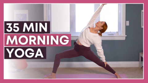 35 min Morning Yoga to STRETCH & ENERGIZE - Yoga With Kassandra