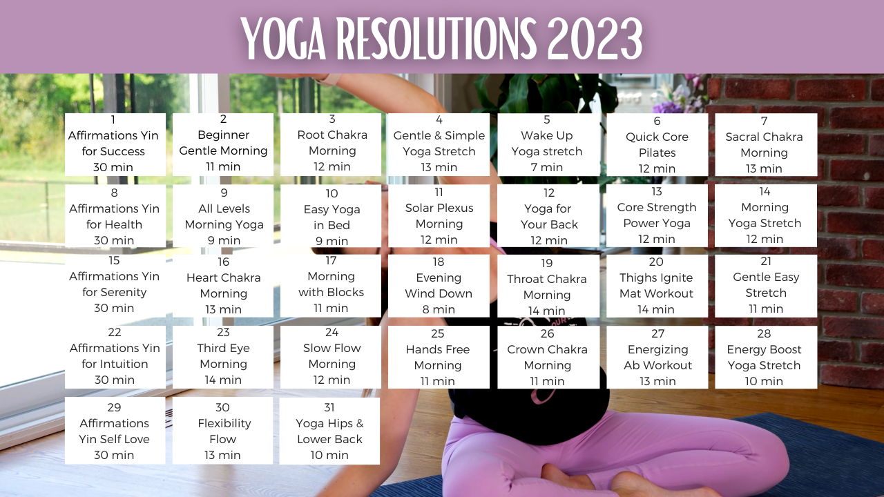 Yoga Resolutions – January 2023 - Yoga With Kassandra