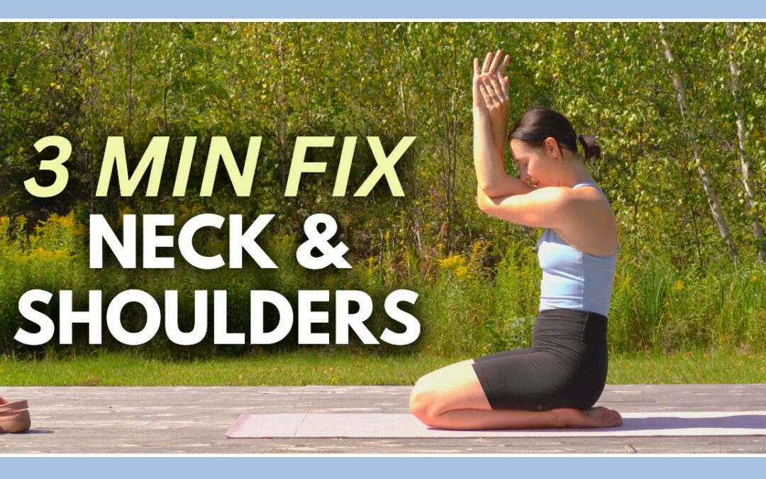 3 min Neck & Shoulder Yoga Release (NECK & SHOULDER STRETCHES)