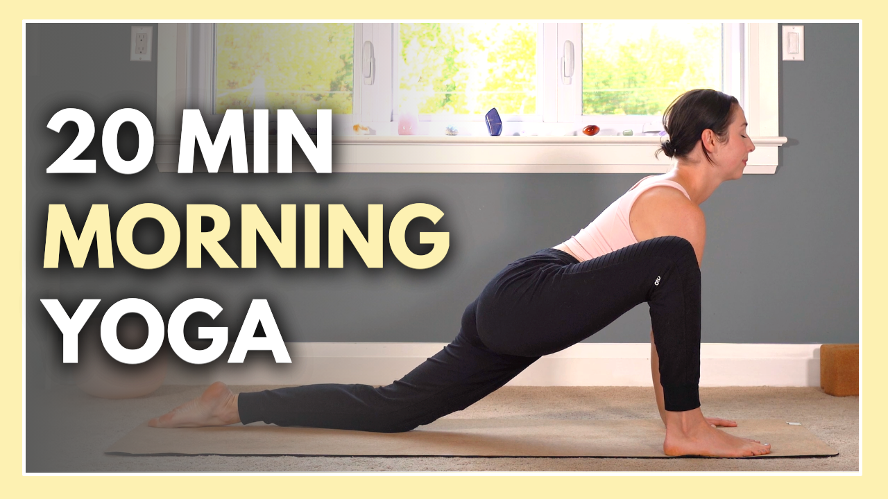 20 Min Morning Yoga - HIPS & TWISTS - No Props Yoga Flow - Yoga With ...