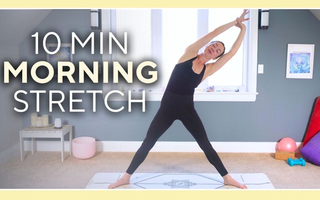 10 min Morning Yoga Stretch for Beginners – NO PROPS FULL BODY